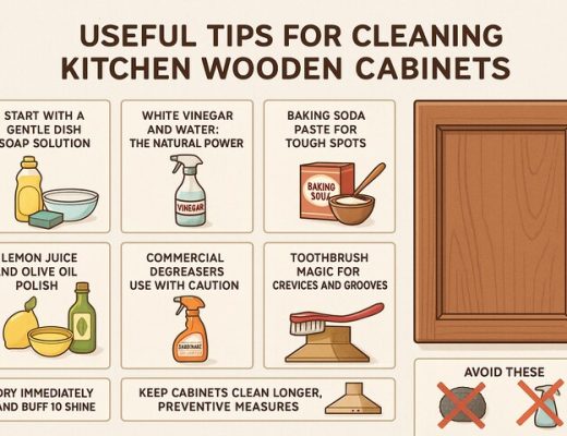 Useful Tips for Cleaning Kitchen Wooden Cabinets
