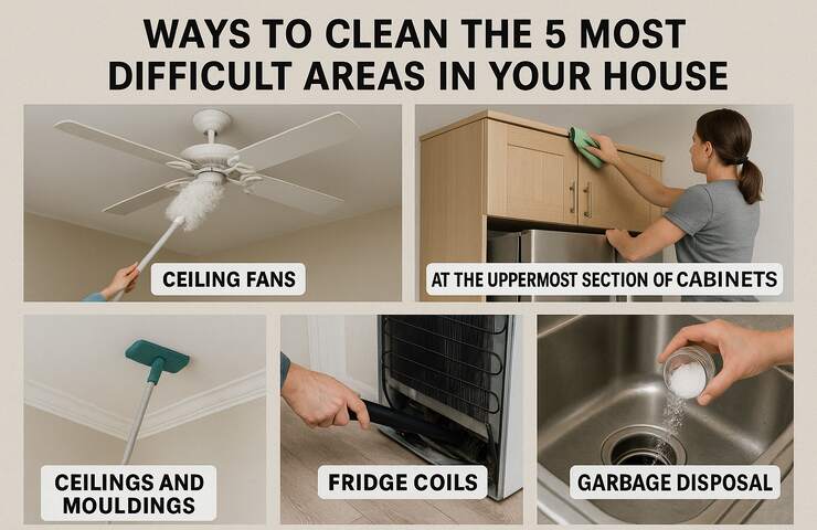 Ways to Clean the 5 Most Difficult Areas in Your House