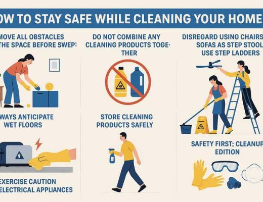 How to Stay Safe While Cleaning Your Home?