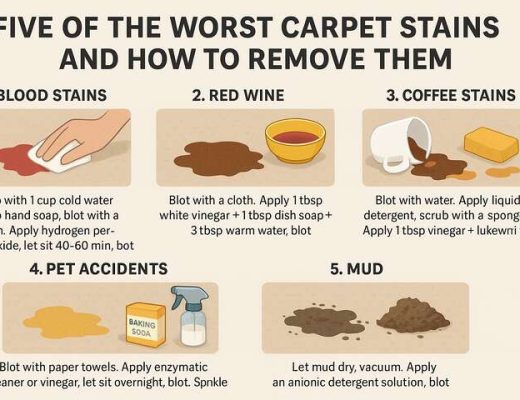 Five of the Worst Carpet Stains and How to Remove Them