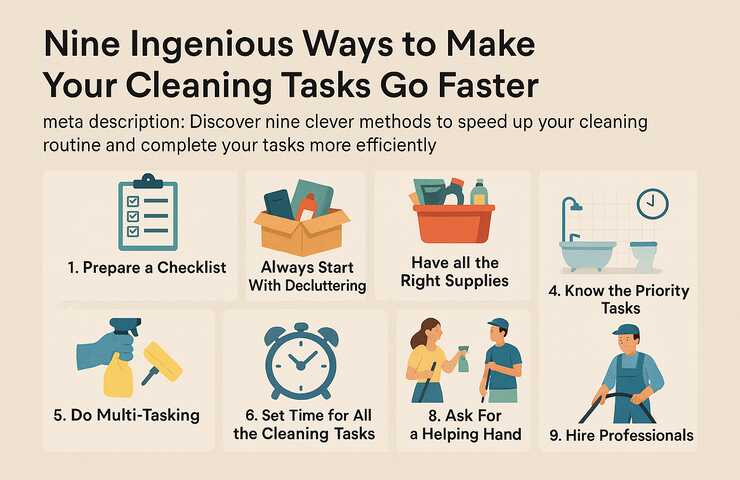 9 Ingenious Ways to Make Your Cleaning Tasks Go Faster