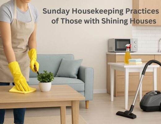 Sunday Housekeeping Practices of Those with Shining Houses